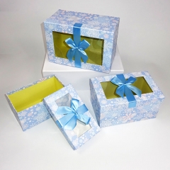Customized Packaging Paper Box With Clear PVC Window