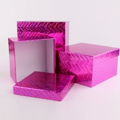 Boîte de conception d'emballage de papier de cadeau de papier fait sur commande d'impression colorée