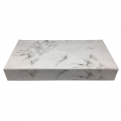 Boîte-cadeau d'impression de marbre de forme de livre faite sur commande de luxe