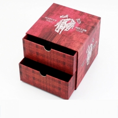 Boîte de cadeau en papier à tiroirs personnalisée pour accessoires d'emballage