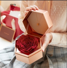 Impression personnalisée de boîte-cadeau de fleur pour la Saint-Valentin