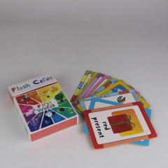 taille personnalisée 98 * 70mm bébé apprentissage jeu de cartes pour l'éducation des enfants
