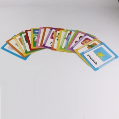 Custom Educational Flash Card Cardboard Paper Playing Cards Printing