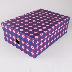 High Quality Colorful Printing Shoe Cardboard Box with Metal Parts