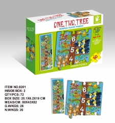 gros puzzle en carton personnalisé imprimé enfants jouet éducatif puzzle